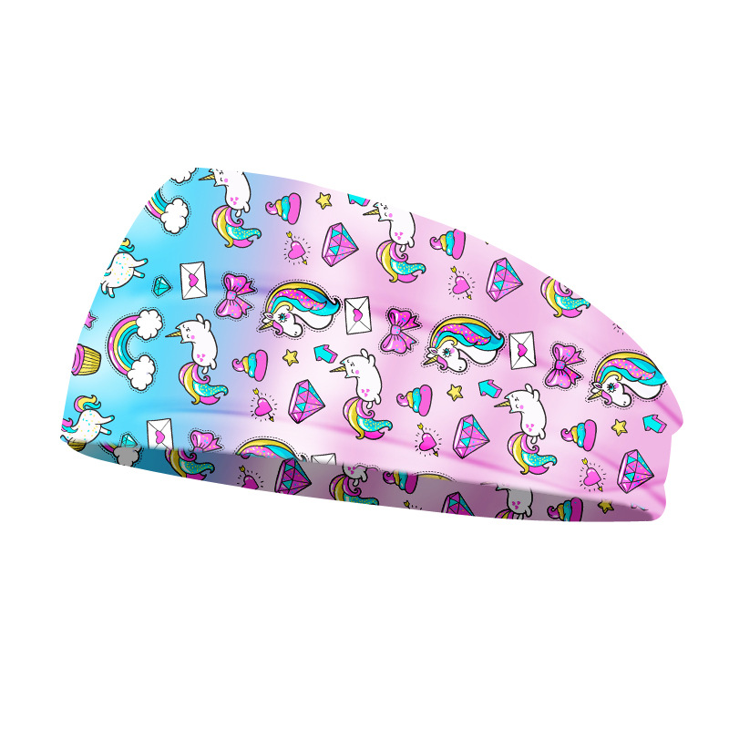 Yoga Fitness Band - Creatieve Eenhoorn Print Unisex Elastische Yoga