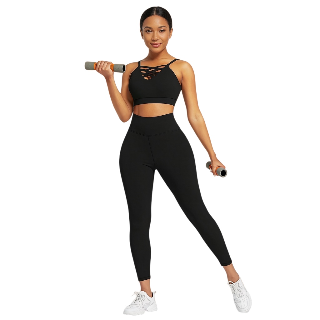 Yoga Fitness Wear - 3-delige dames yoga fitness set -