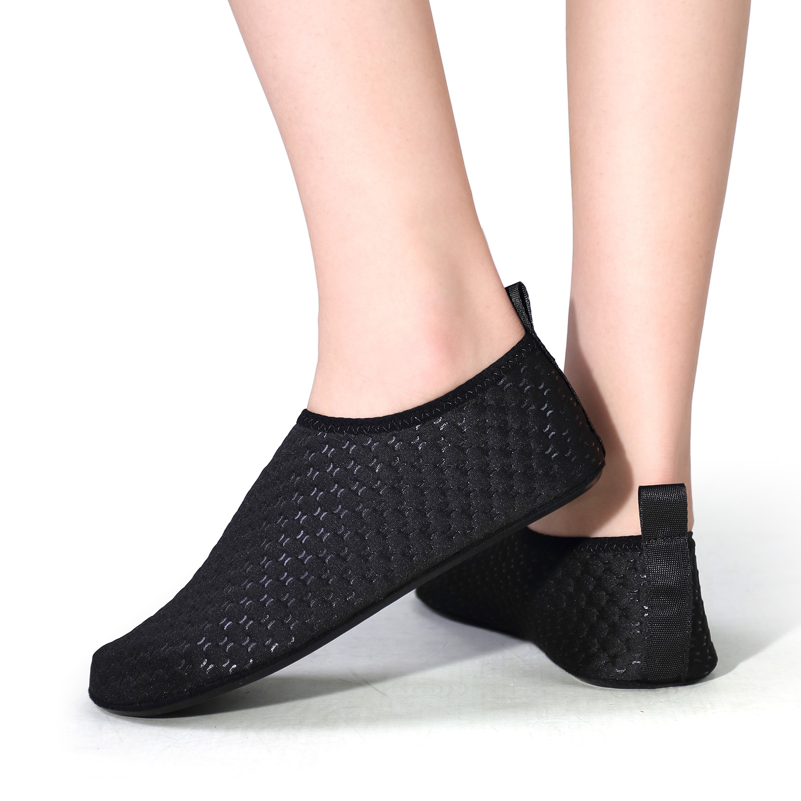 Yoga Fitness Band - Zwarte sneldrogende waterschoenen Barefoot Aqua-sokken Antislip