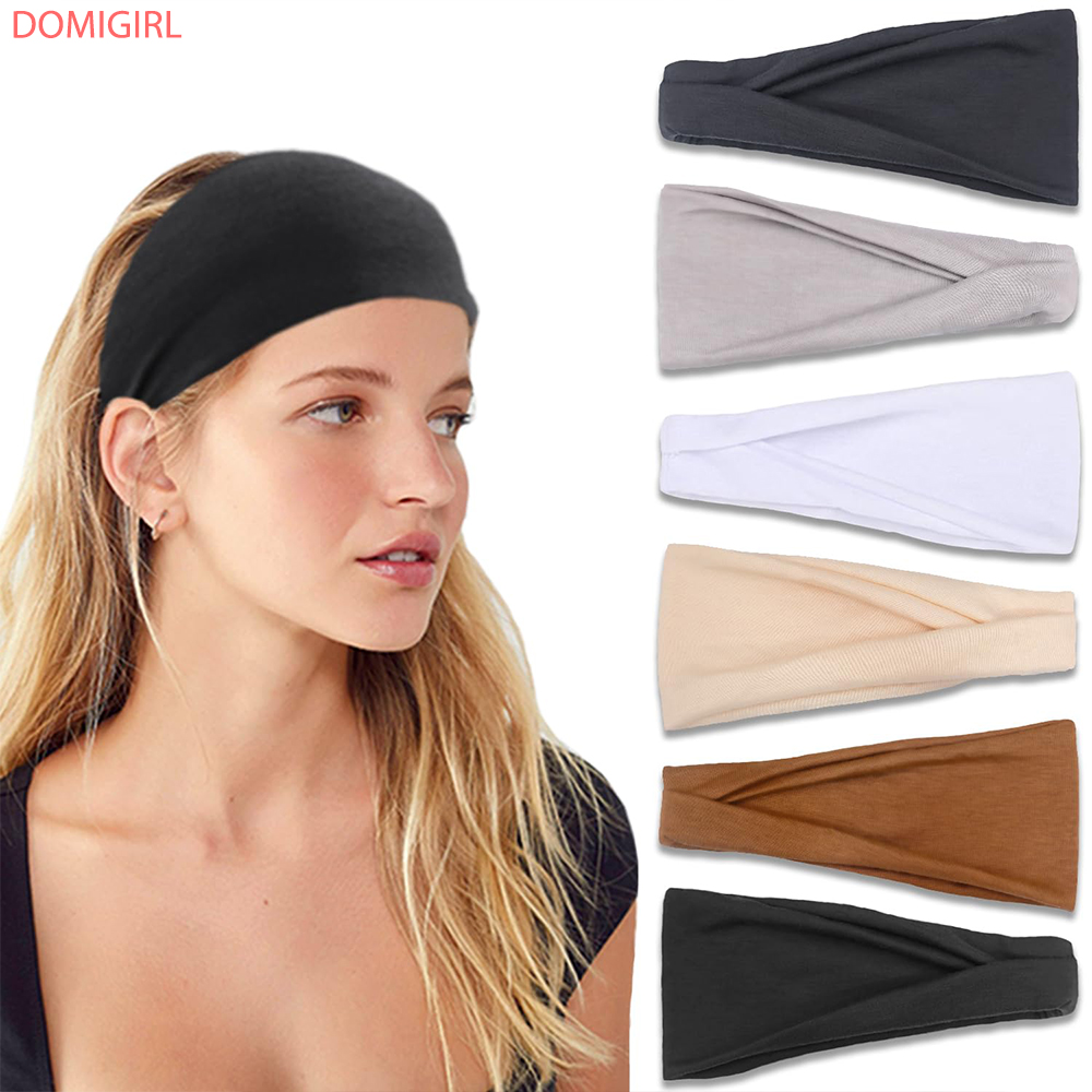 Yoga Fitness Band - Nieuwe effen kleur elastische haarband yoga