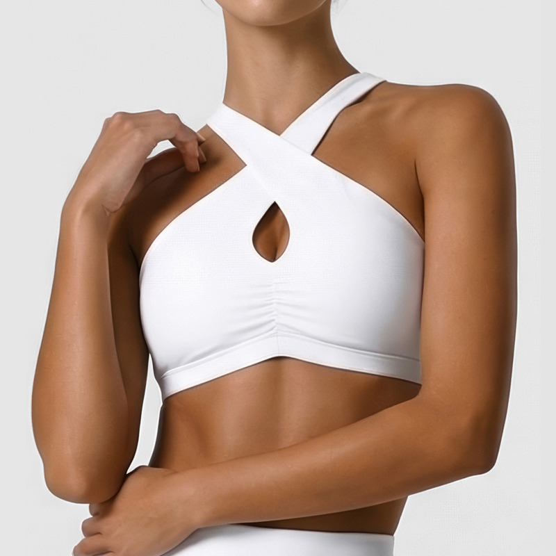 Yoga Fitness Wear - Dames zacht sportondergoed effen kleur hoge