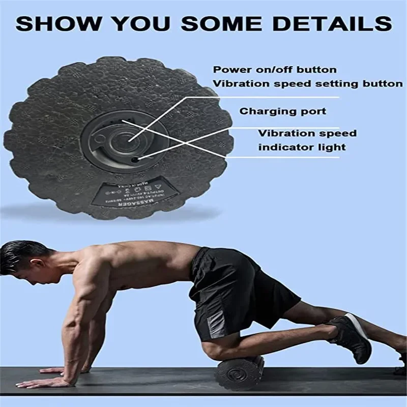 4-snelheden vibrerende elektri - Yoga Fitness Wheel recensie en prijs