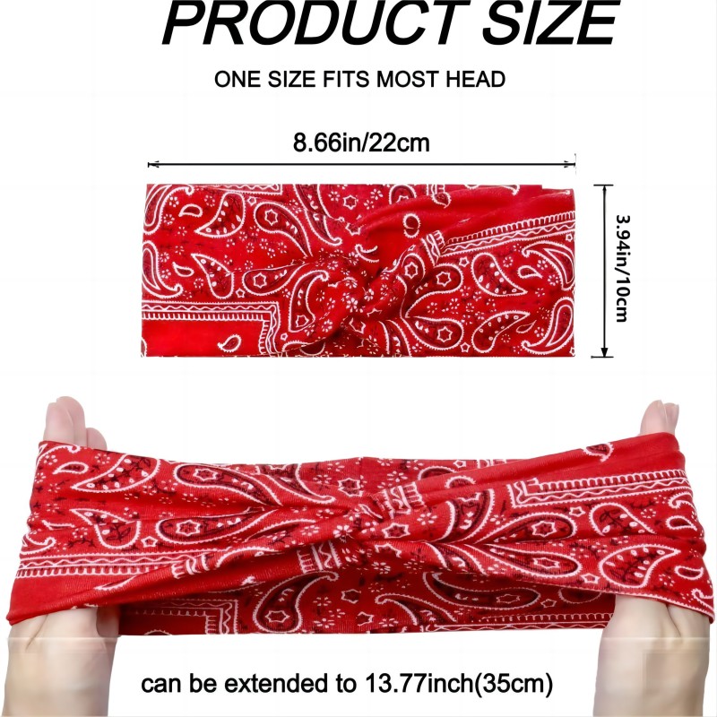 Paisley Cashew bloemen haarban - Yoga Fitness Band recensie en prijs