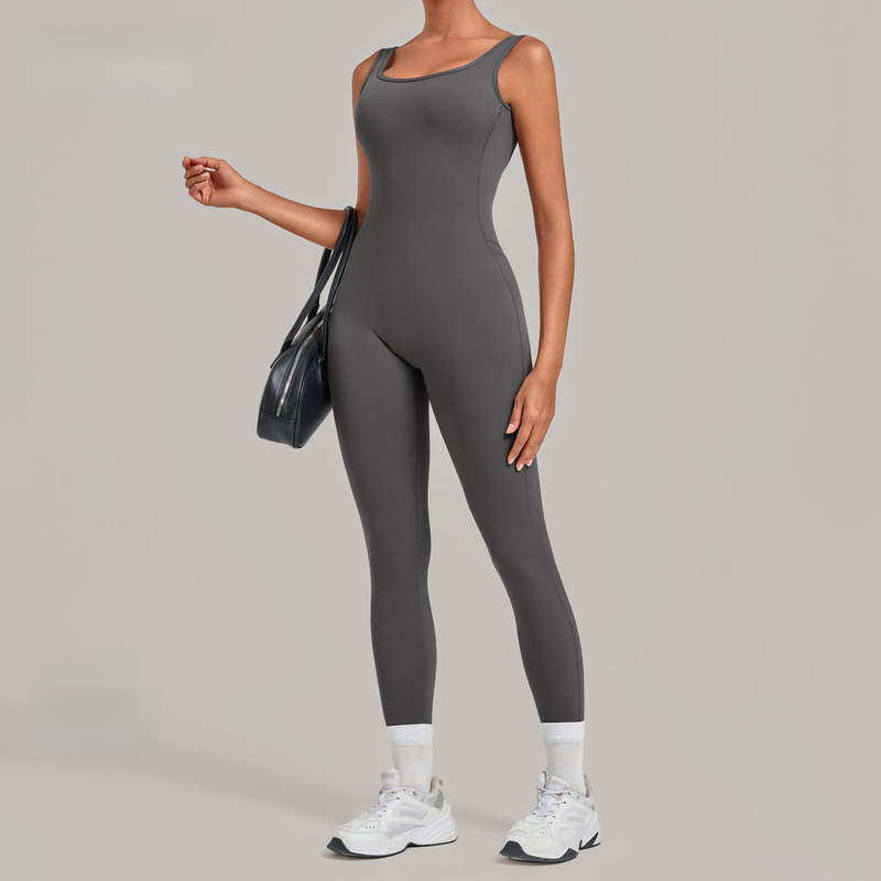Yoga jumpsuit met diepe ruguit - Yoga Fitness Wear recensie en prijs