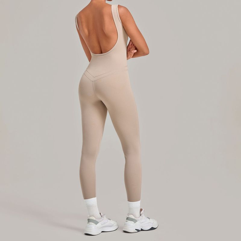 Yoga jumpsuit met diepe ruguit - Yoga Fitness Wear recensie en prijs